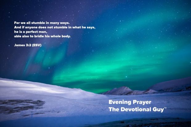 evening prayer forgive yourself
